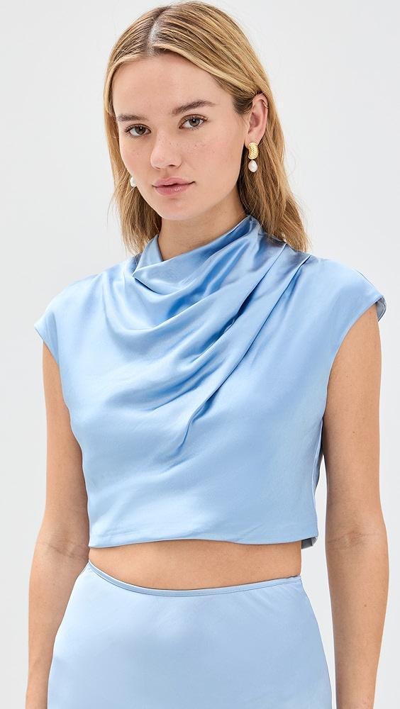 BARDOT Auria Satin Top | Shopbop Product Image