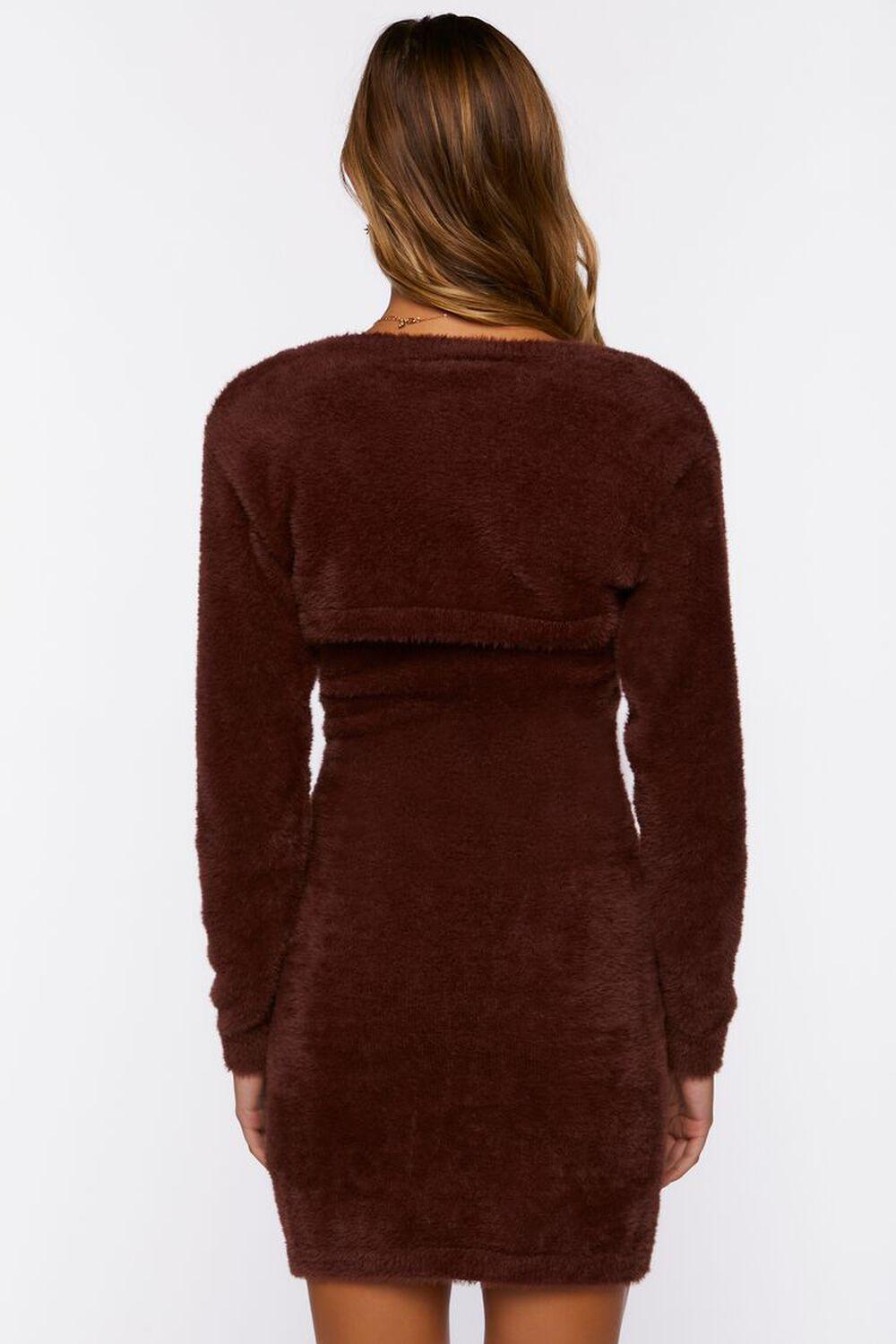 Fuzzy Mini Dress & Shrug Sweater Set | Forever 21 Product Image