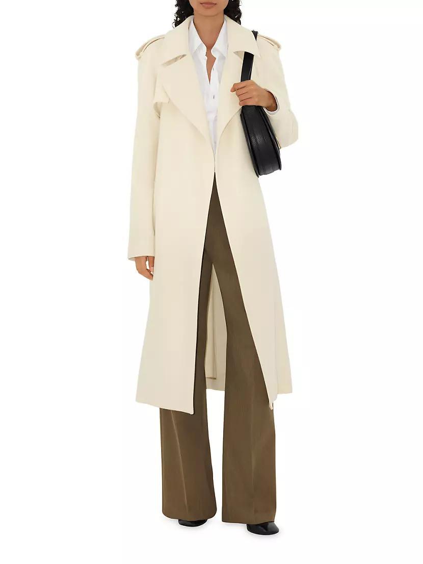 Cashmere Belted Wrap Coat Product Image