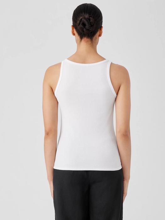 Organic Cotton Stretch Rib Slim Tank Product Image