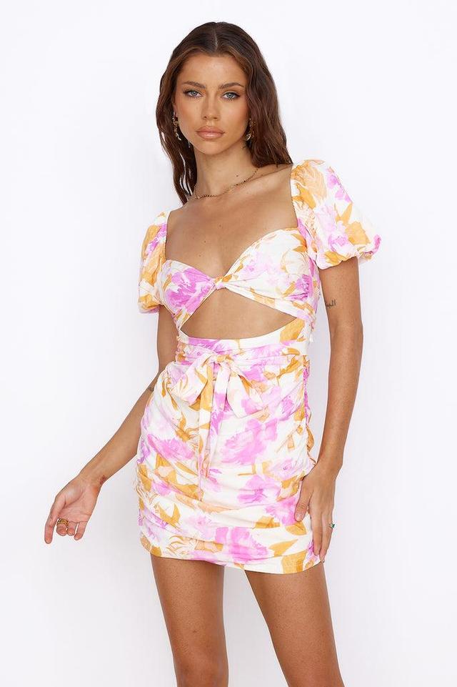 HELLO MOLLY Somewhere In The Tropics Mini Dress Floral Product Image