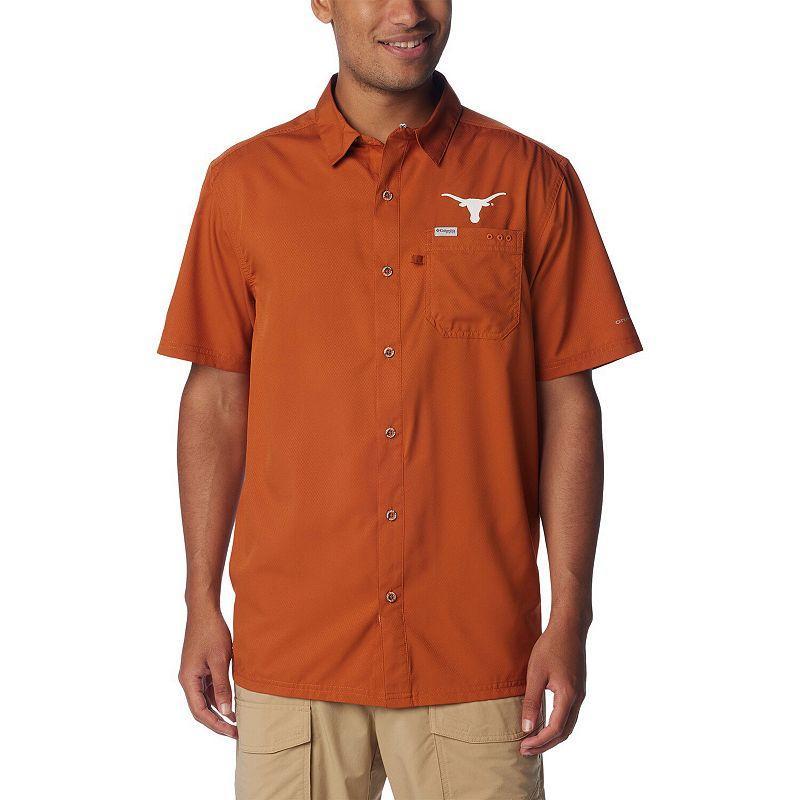 Columbia Men's Collegiate PFG Slack Tide Camp Shirt - Texas- Product Image