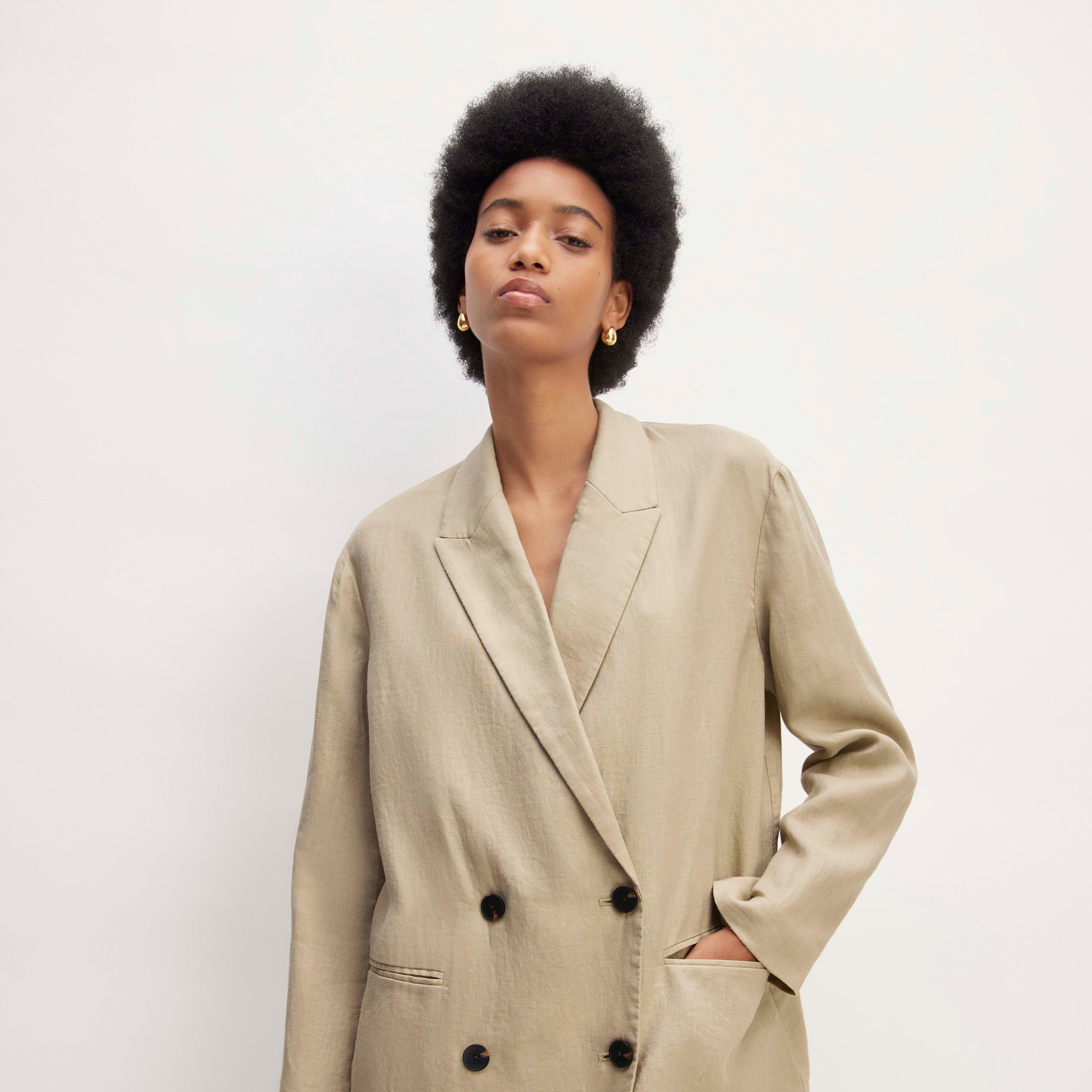 Womens Linen Double Breasted Blazer by Everlane Product Image