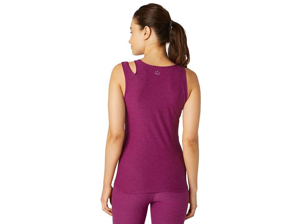 Beyond Yoga Featherweight Open Up Tank (Magenta Heather) Women's Clothing Product Image