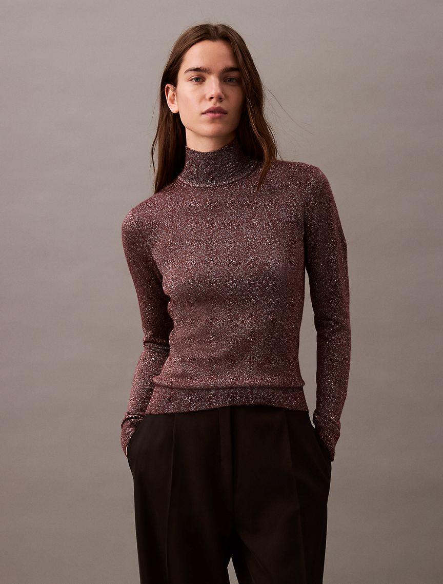 Lurex Turtleneck Sweater Product Image