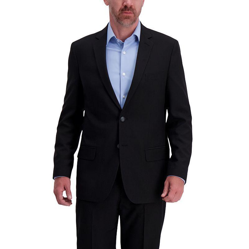 Mens Haggar Smart Wash Repreve Classic-Fit Suit Jackets Black Product Image