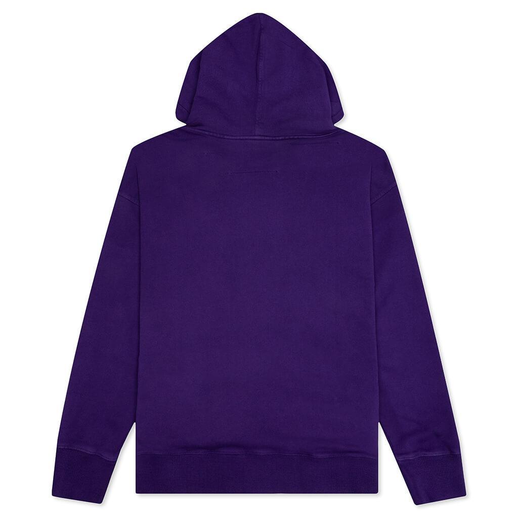 Slim Fit Print Hoodie - Purple Male Product Image