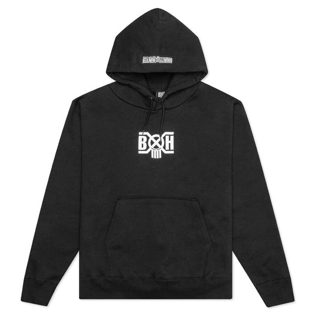 Logo Heavy Weight Pull Over - Black Male Product Image