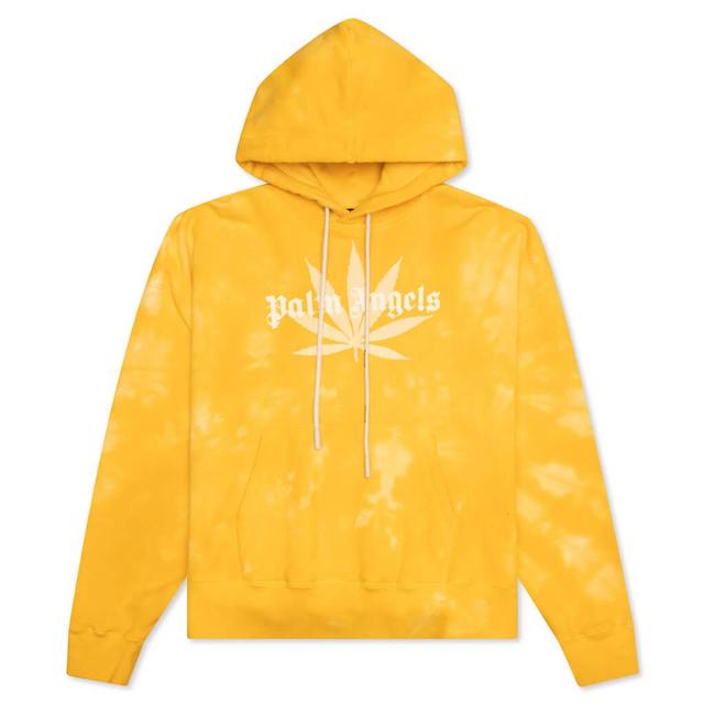 Leaf Tie Dye Hoodie - Yellow Male Product Image