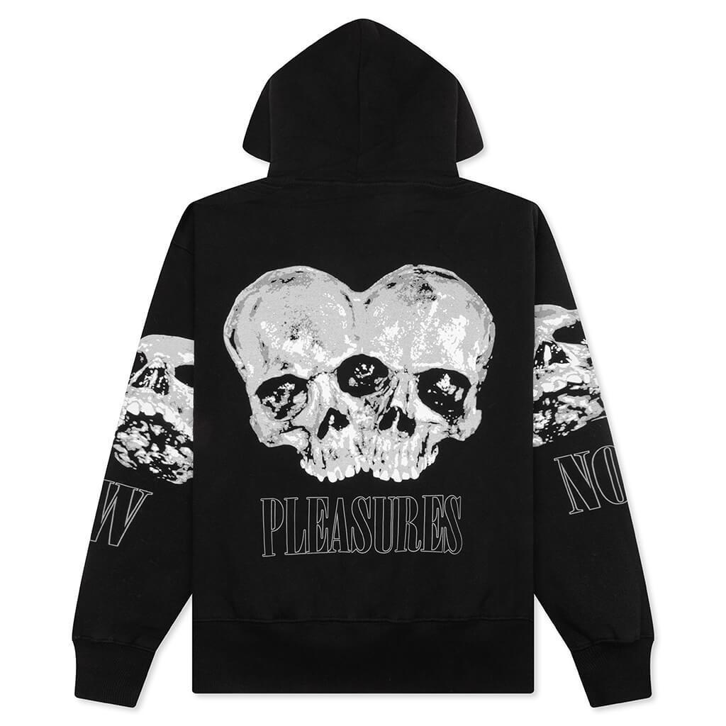 Double Skull Hoodie - Black Male Product Image