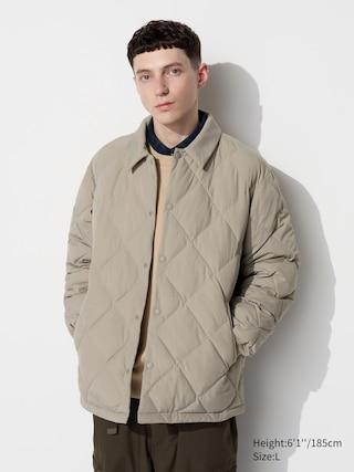 Mens Pufftech Quilted Jacket Beige 2XS UNIQLO US Product Image