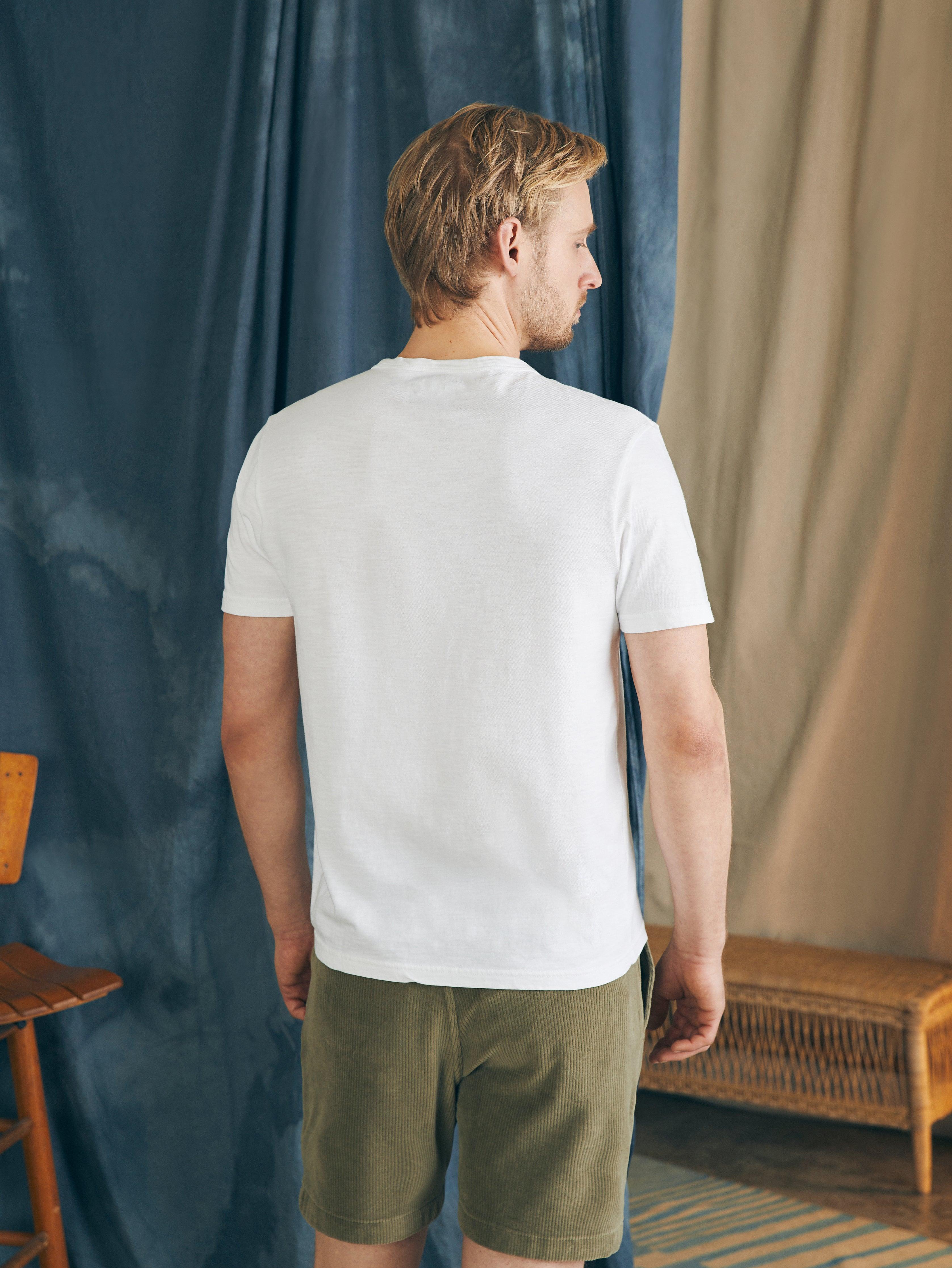 Sunwashed Pocket Tee - White Product Image