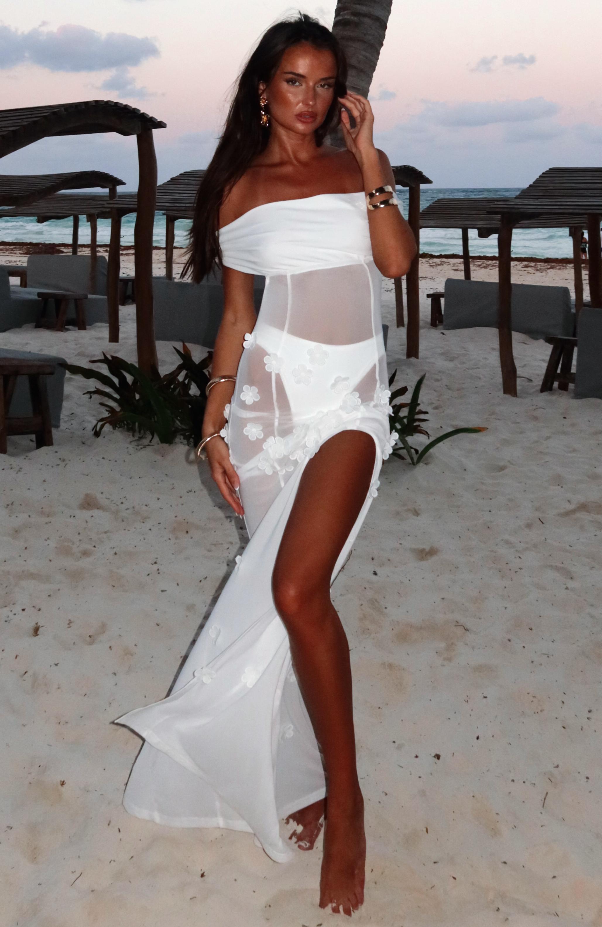 Loved The Most Maxi Dress White Product Image