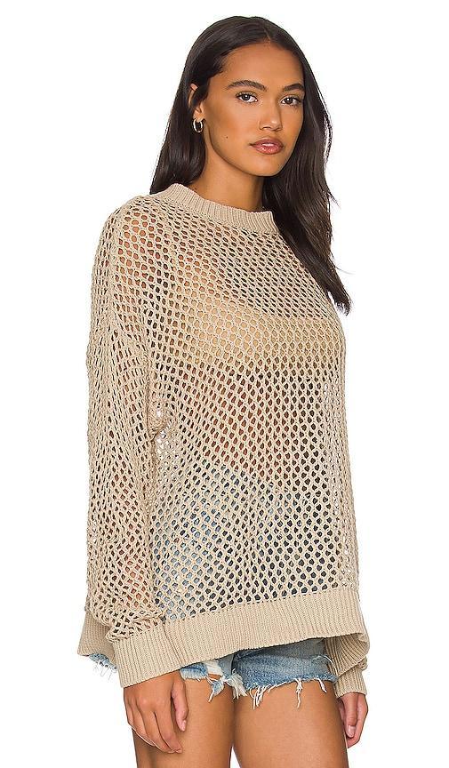 Beach Riot Hilary Long Sleeve Open Knit Cover-Up Sweater Tunic Product Image