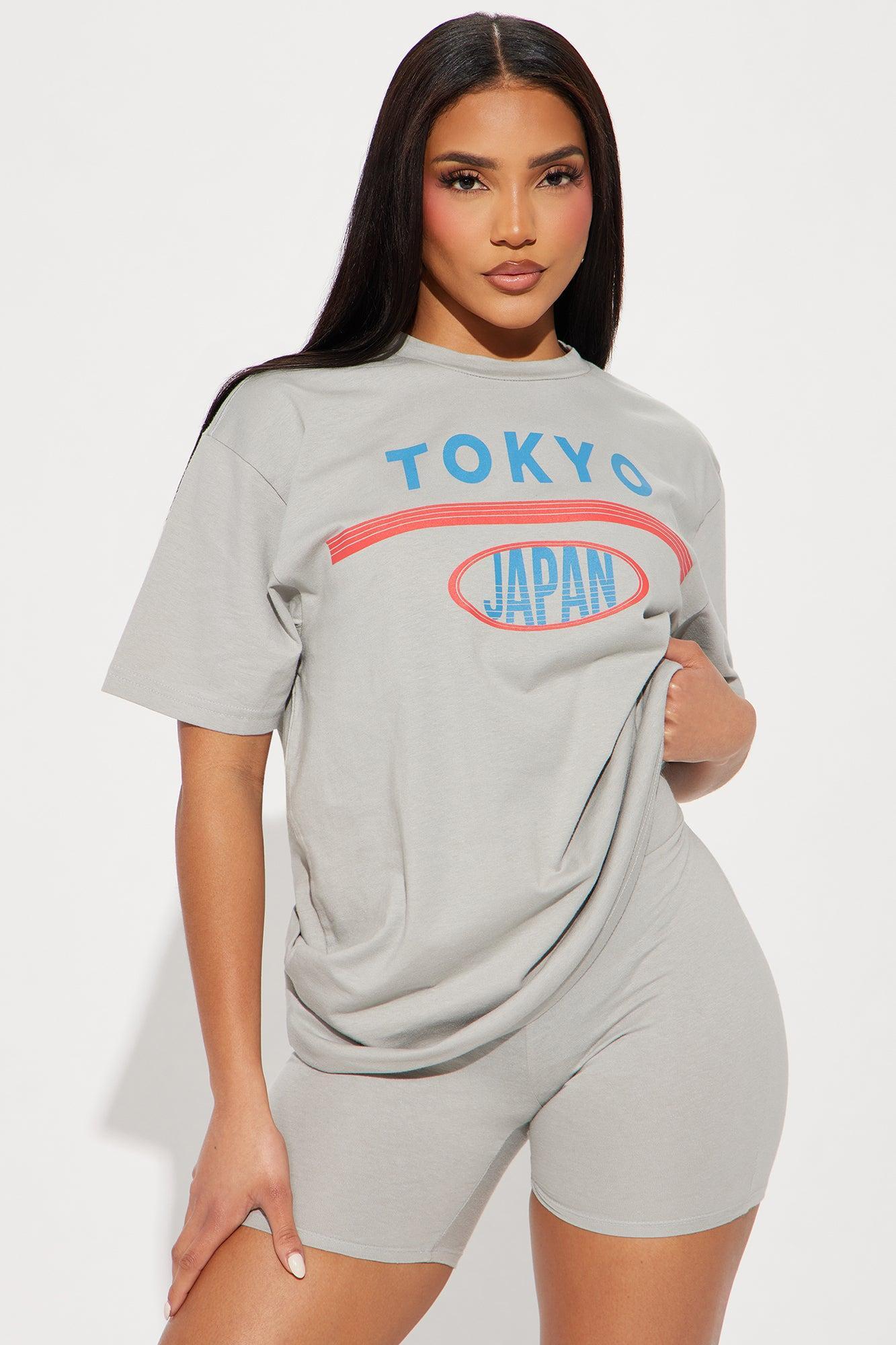 Tokyo Biker Short Set - Grey Product Image