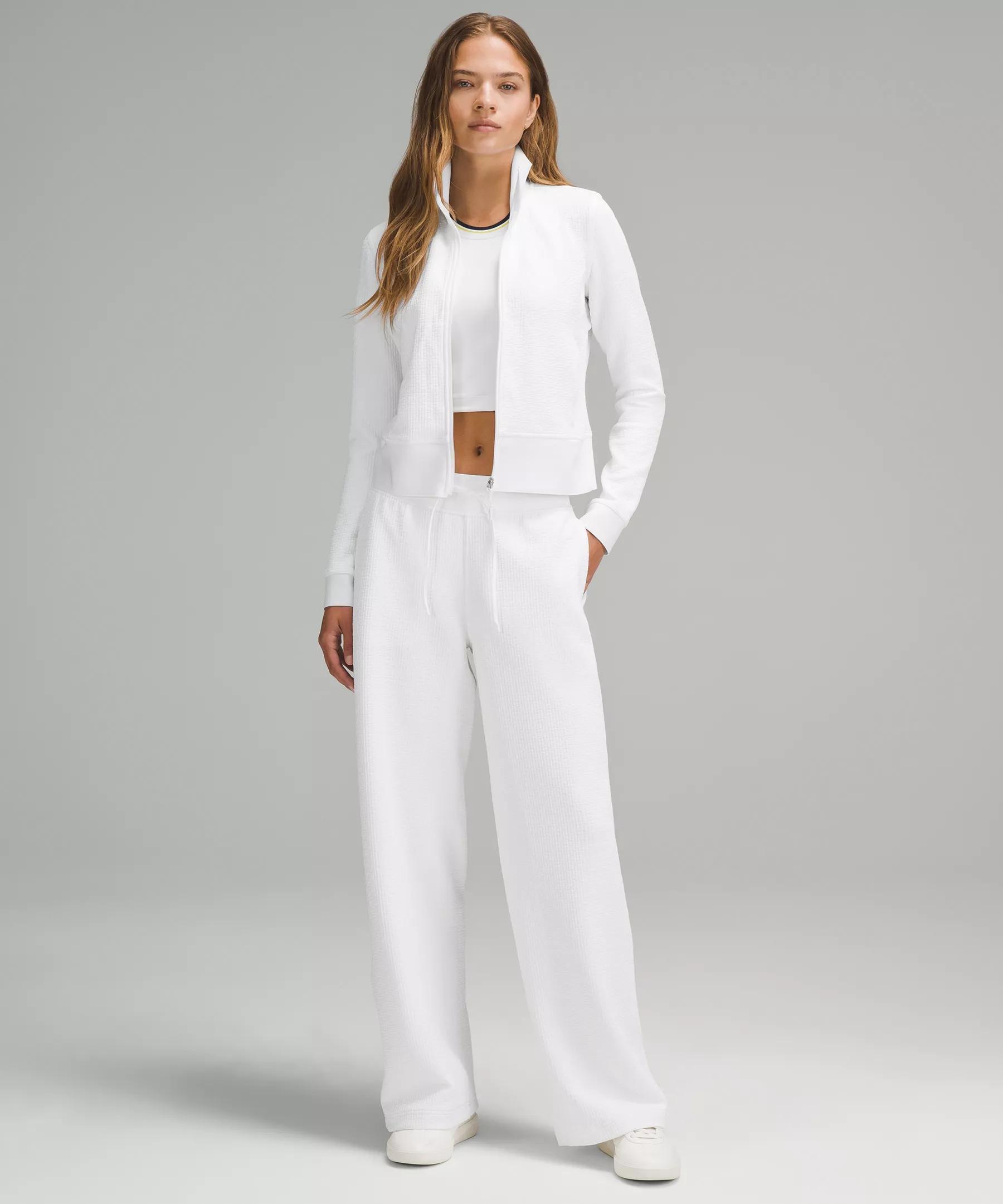 Textured Wide-Leg High-Rise Track Pant *Regular Product Image