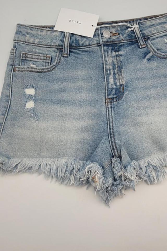 High Rise Shorts Denim women's Product Image