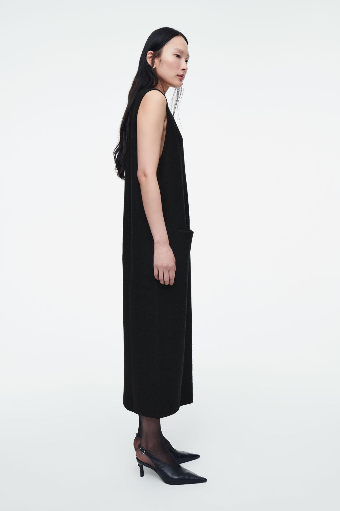 BOILED-WOOL MIDI DRESS Product Image