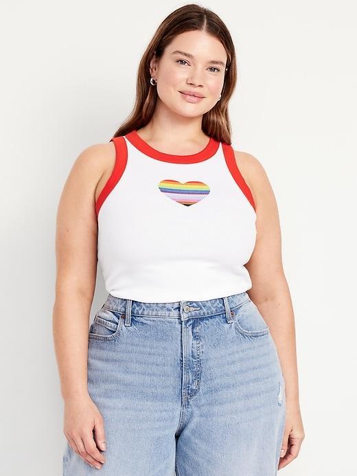 Graphic Crop Tank Top Product Image