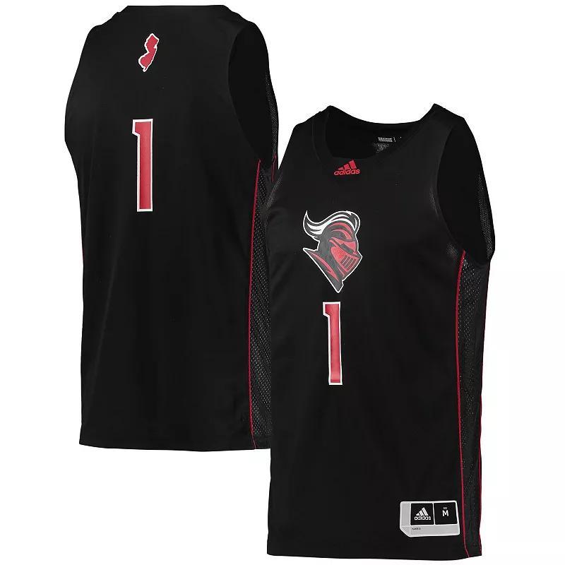 Mens adidas #1 Rutgers Scarlet Knights Swingman Basketball Jersey Product Image