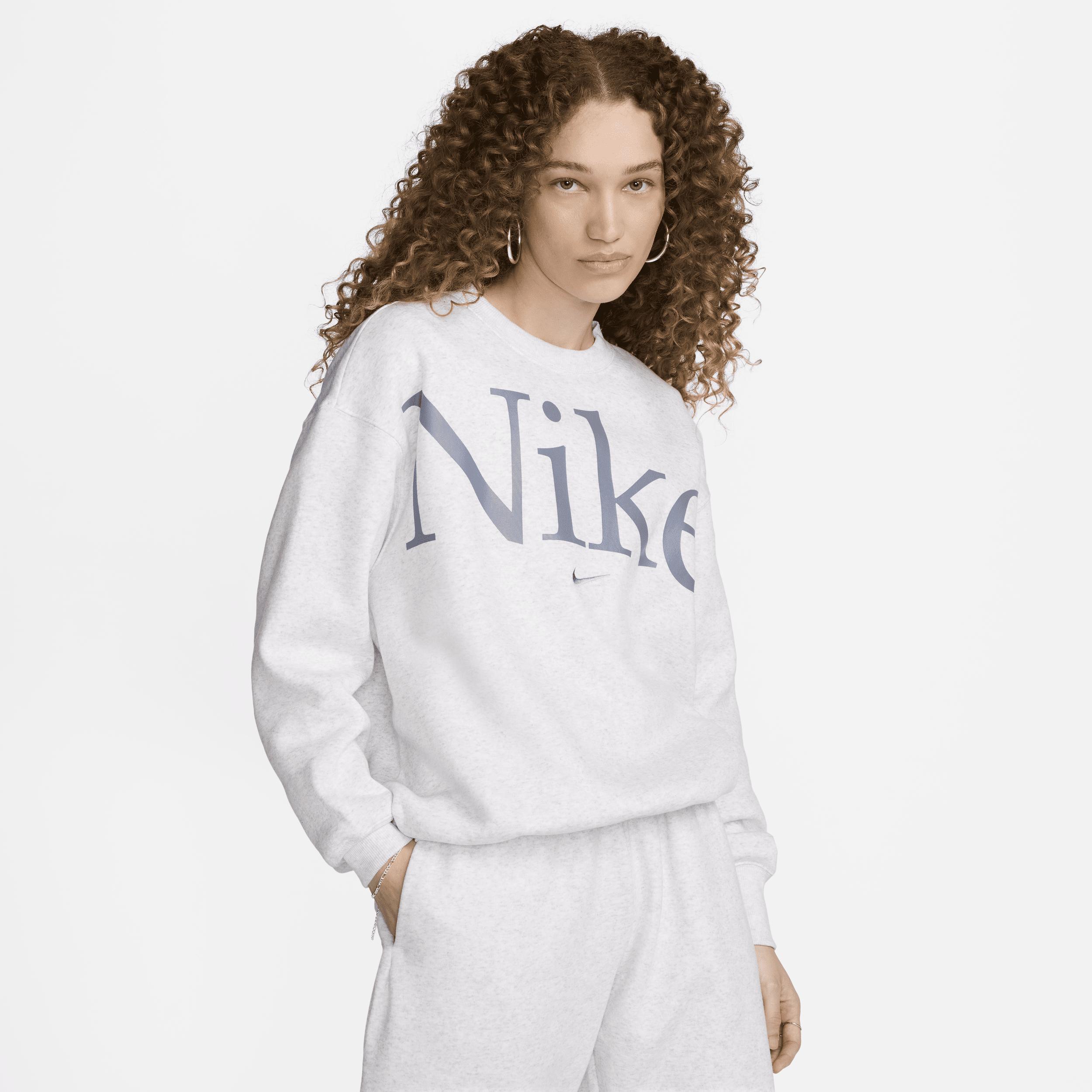 Women's Nike Sportswear Phoenix Fleece Oversized Crew-Neck Logo Sweatshirt Product Image