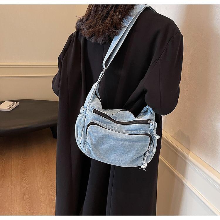 Multi-Pocket Denim Crossbody Bag product image