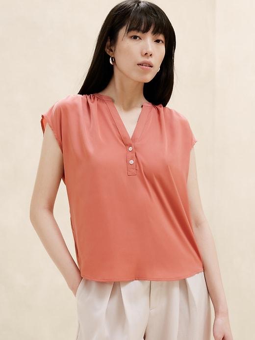 Button Dolman Blouse Product Image