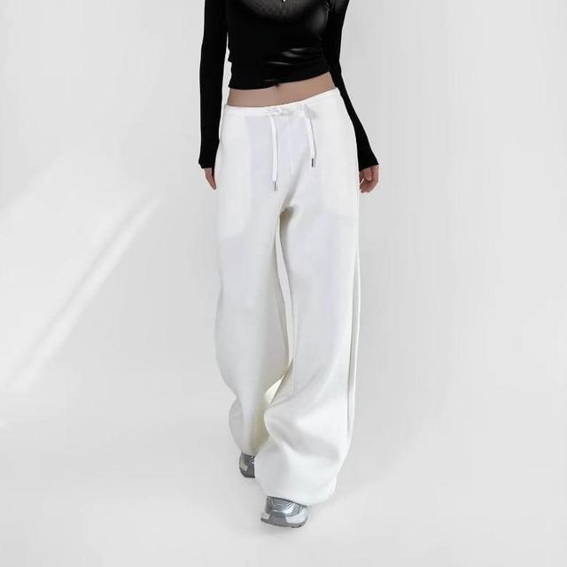 Mid Rise Plain Sweatpants Product Image