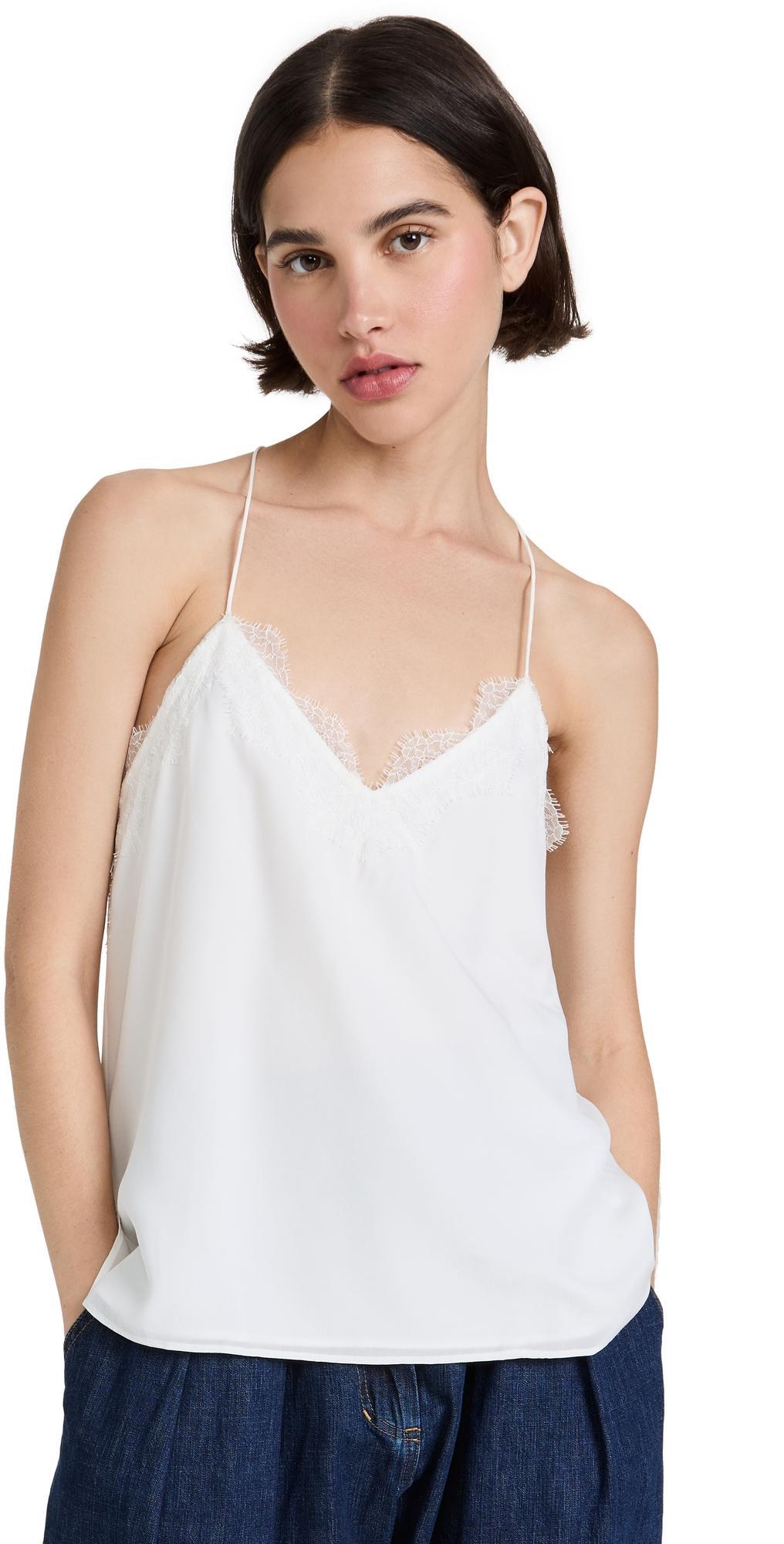 Womens Racer Silk Charmeuse Camisole Product Image