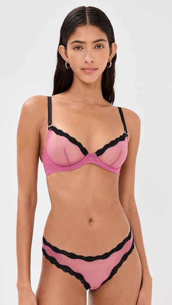 Fleur du Mal Sheer Tulle Demi Bra | Shopbop Product Image