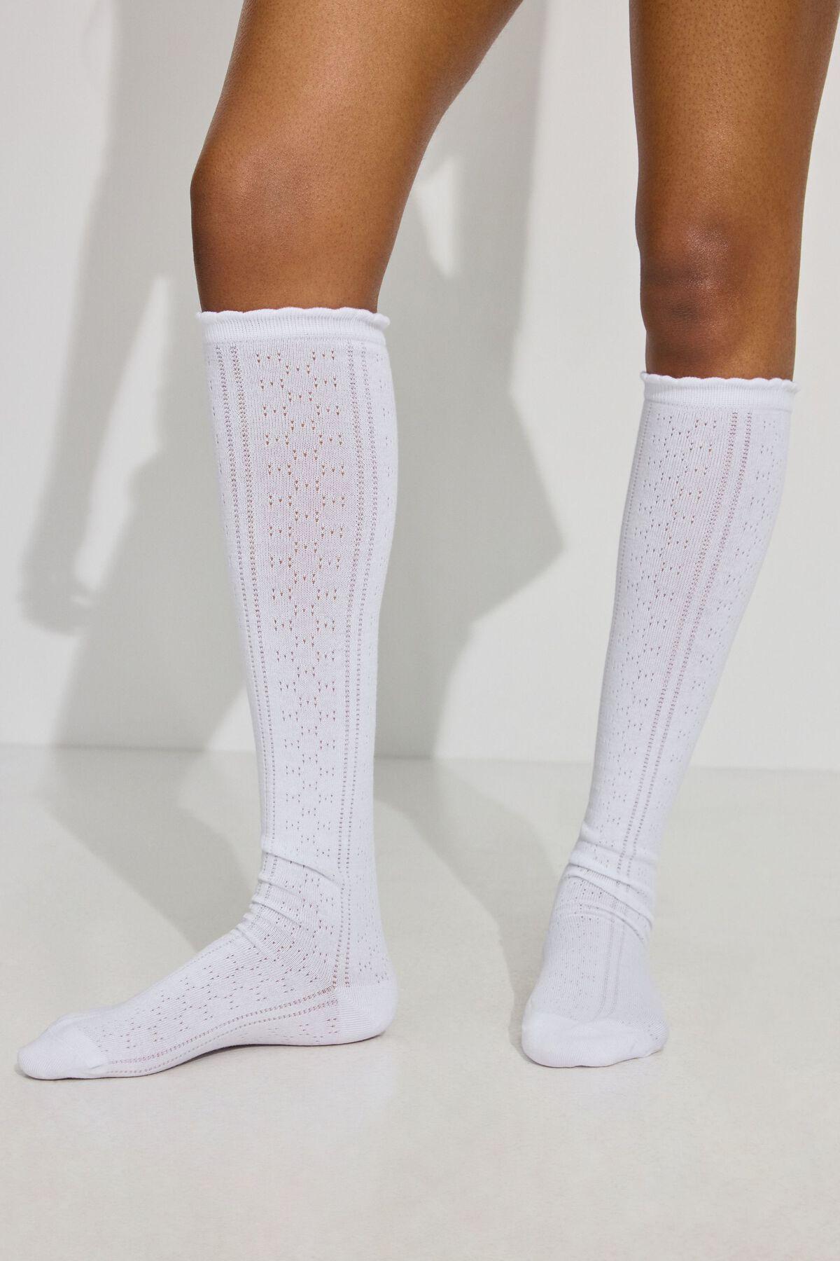 Pointelle Knee High Socks Product Image