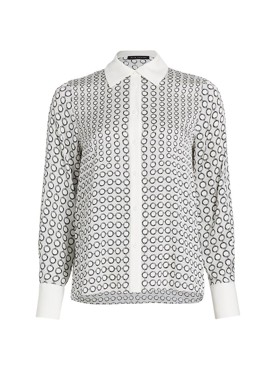 Womens Haven Printed Silk-Blend Shirt Product Image