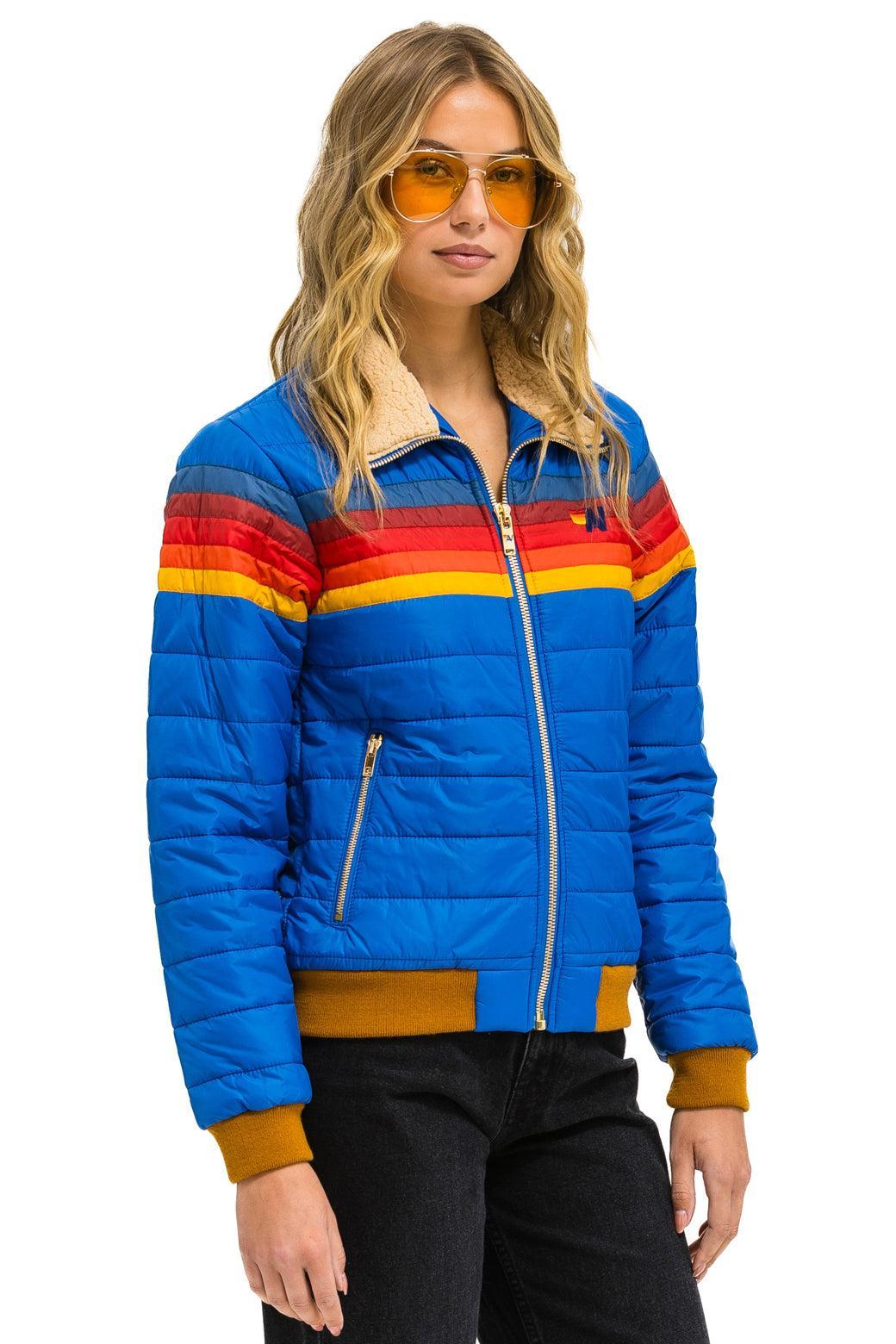 5 STRIPE JACKET - SNORKEL BLUE Female Product Image