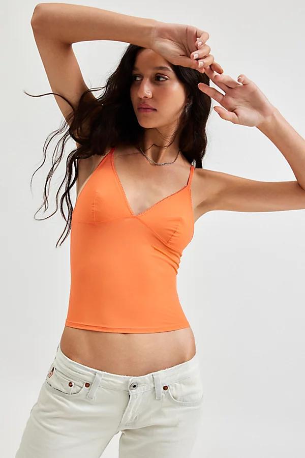 Out From Under Je Taime Mesh Cropped Cami Womens at Urban Outfitters Product Image