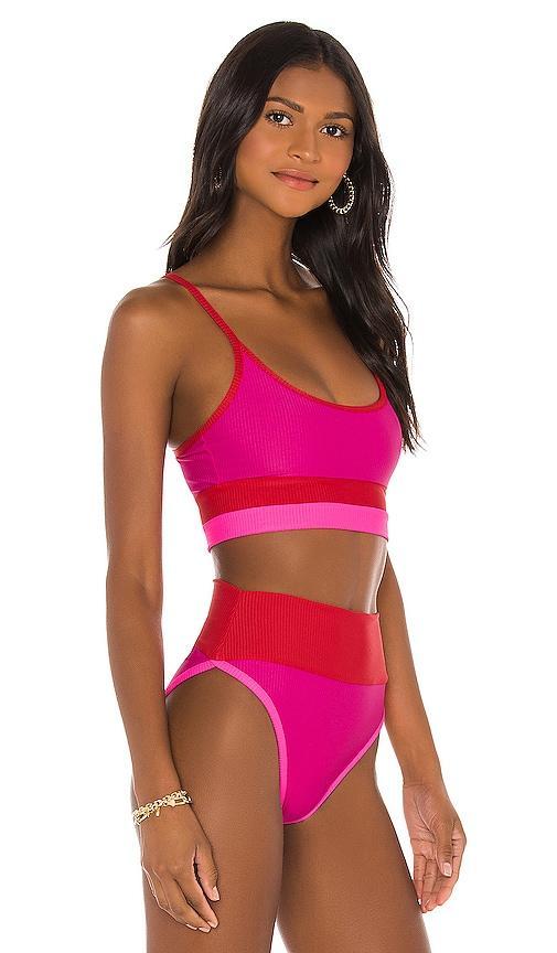 Beach Riot Eva Colorblock Bikini Top Product Image