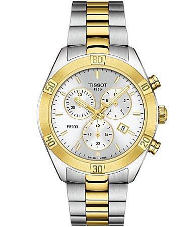 Tissot PR 100 Sport Chic Colorblock Chronograph Watch Product Image