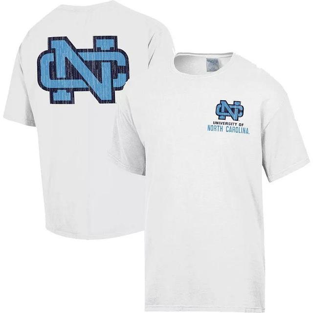 Mens Comfortwash White Distressed North Carolina Tar Heels Vintage-Like Logo T-shirt Product Image