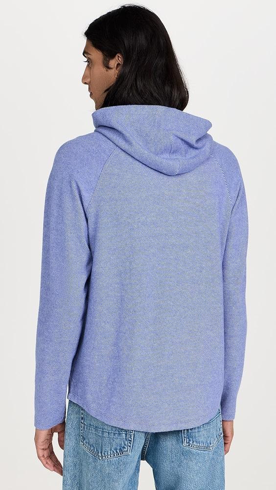 Vince Brushed Twill Knit Hoodie | Shopbop Product Image