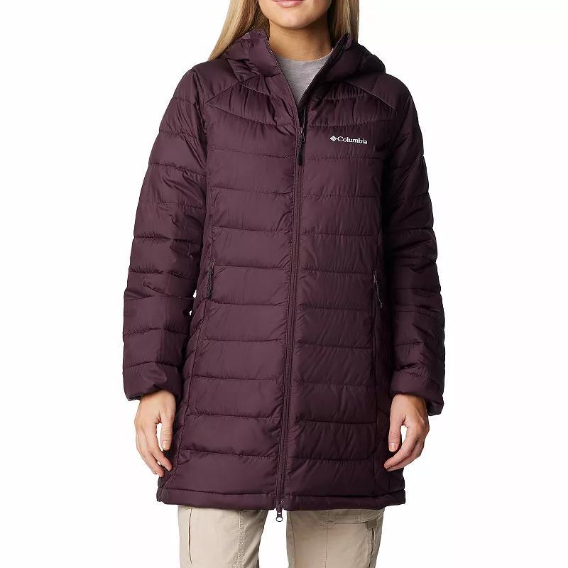 Womens Columbia Powder Lite II Mid Jacket Dark Grey Product Image