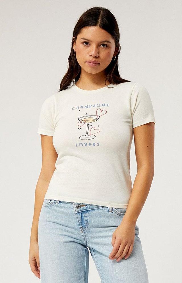 Golden Hour Women's Champagne Lovers Skimmer T-Shirt Product Image