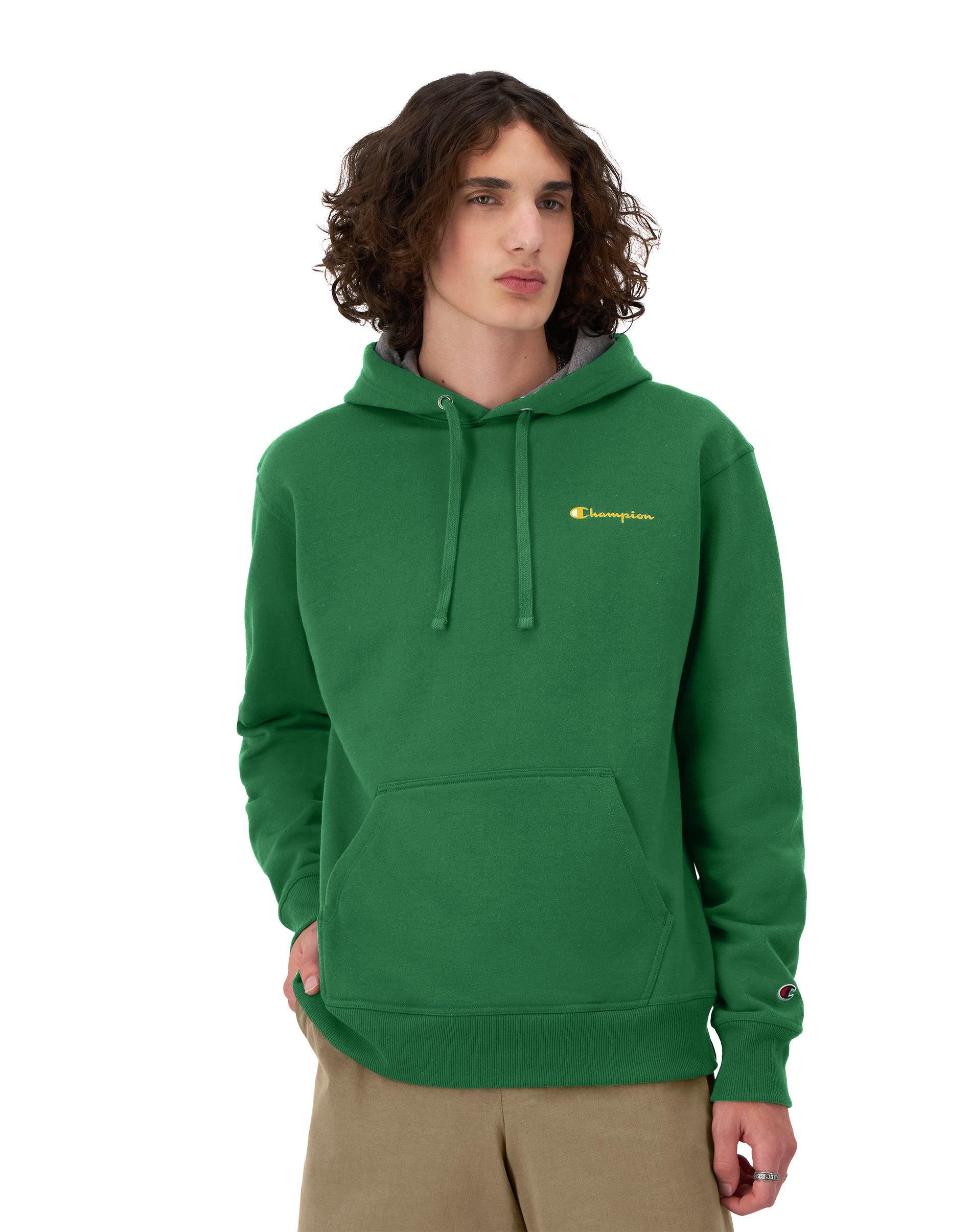 Champion Powerblend Graphic Small Logo Pullover Hoodie Men's Clothing Product Image