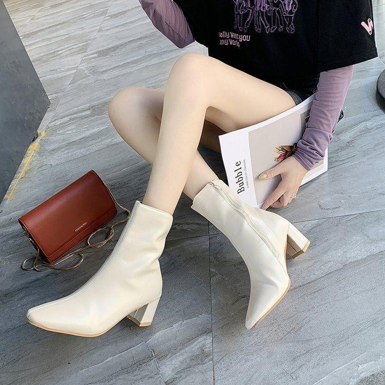 Block Heel Booties Product Image