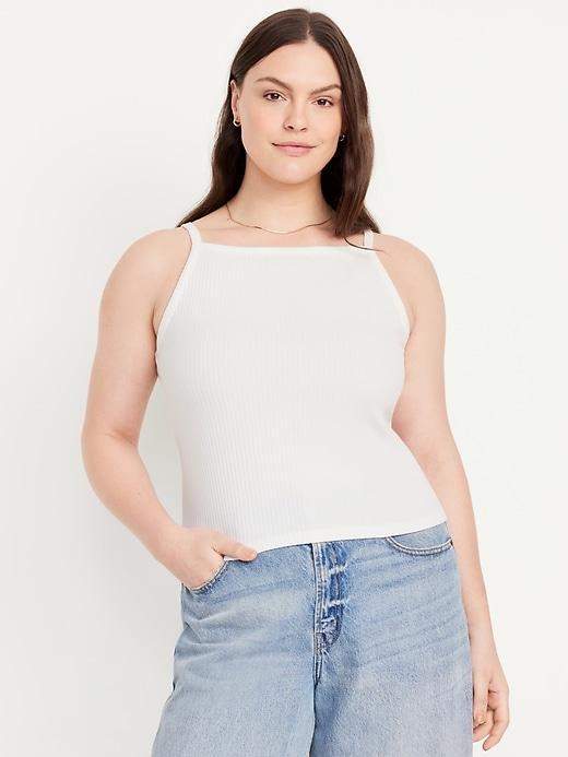 Rib-Knit Cami Tank Top Product Image