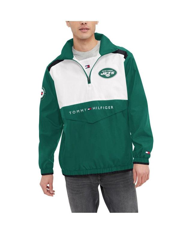 Mens Tommy Hilfiger Kelly Green Philadelphia Eagles Carter Half-Zip Hooded Top - Kelly Green Product Image