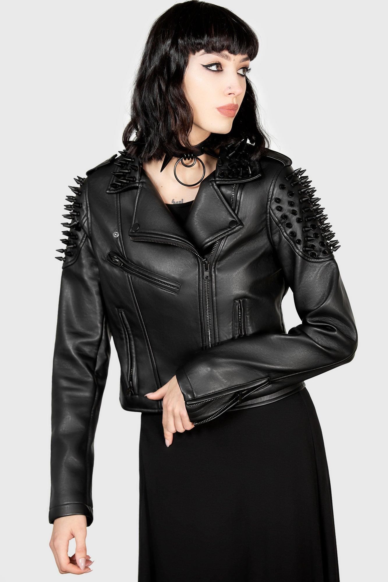 Black Magic Biker Jacket Female Product Image