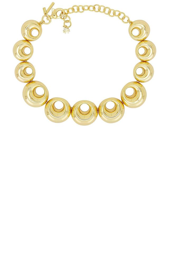 Lele Sadoughi Medallion Necklace in Metallic Product Image