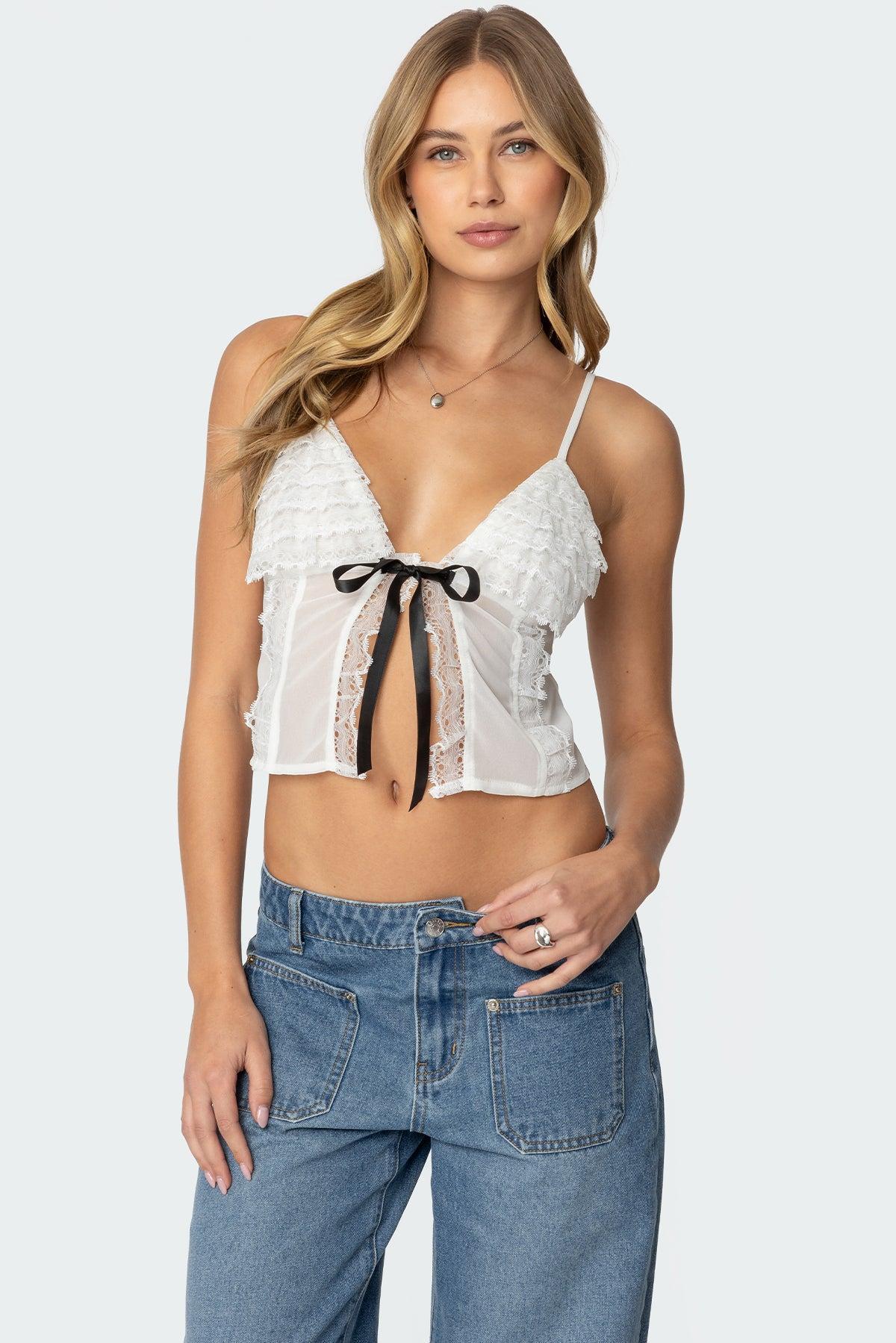 Ruffled Babydoll Top Product Image