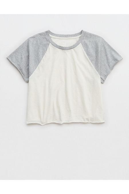 Aerie Cropped Raglan T-Shirt Women's Product Image