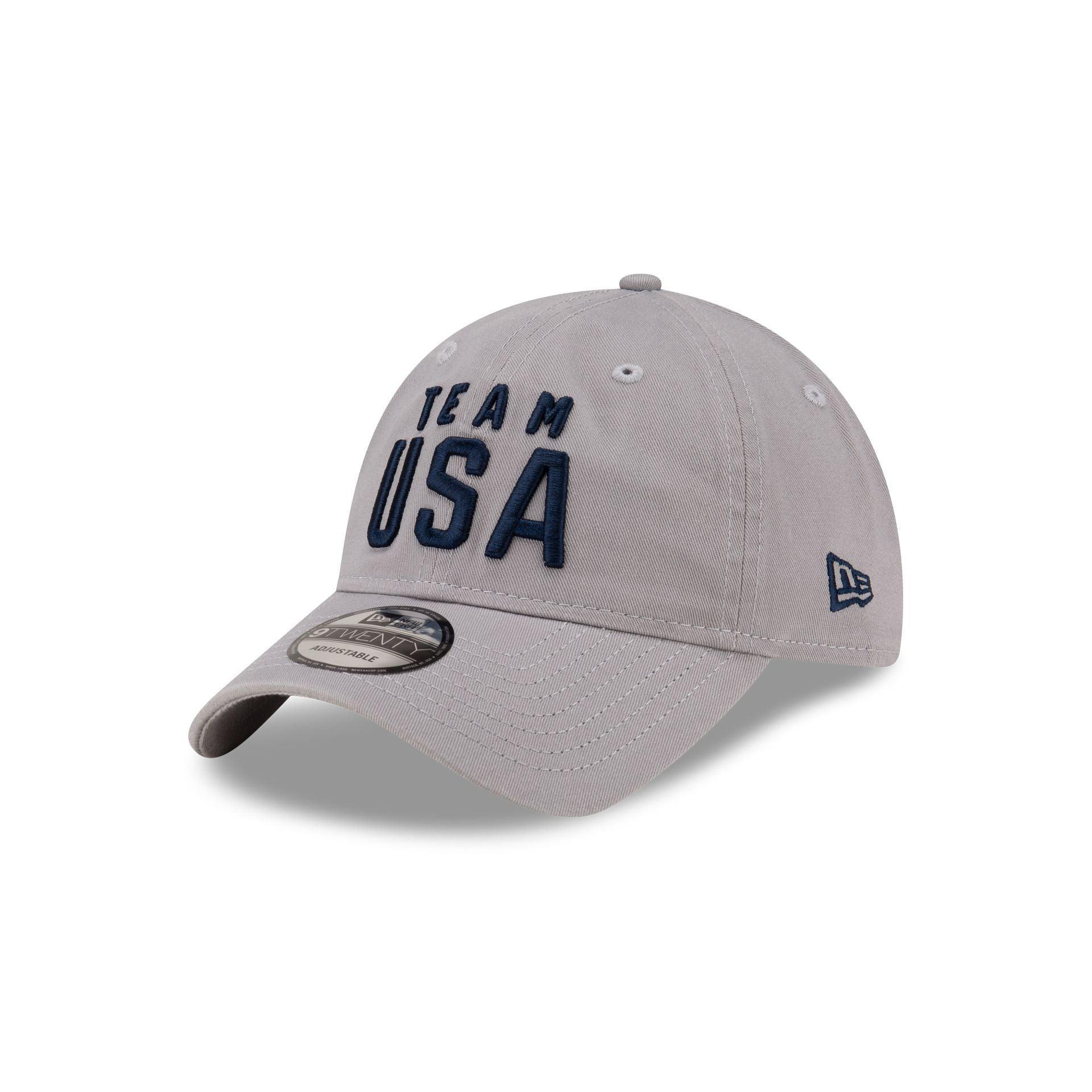 Team USA Gray 9TWENTY Adjustable Hat Male Product Image