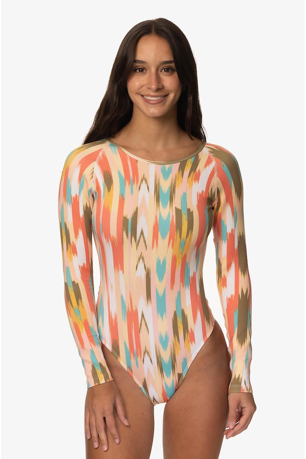 Lennon Long Sleeve Surf One Piece - Zuma Female Product Image